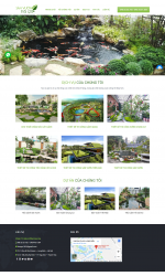 Thiết kế web giá rẻ tiểu cảnh sân vườn